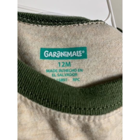 Garanimals Bundle 12M Blue Gray/ BLK WHT / Olive Green Shirt & Pants (3) Set - Picture 11 of 11